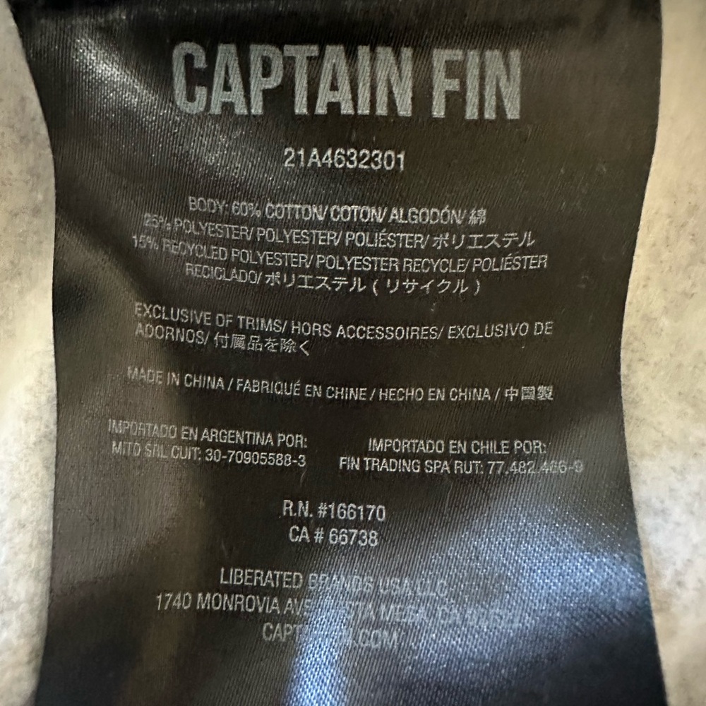 Captain Fin Co. Shweaty Anchor Crew Pullover Jumper Sweatshirt, Size XXL, NWT‎ - Picture 7 of 10